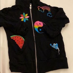 Flowers by Zoe hoodie 2T